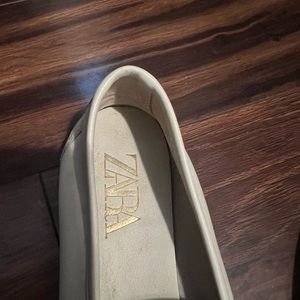 White Zara Loafers